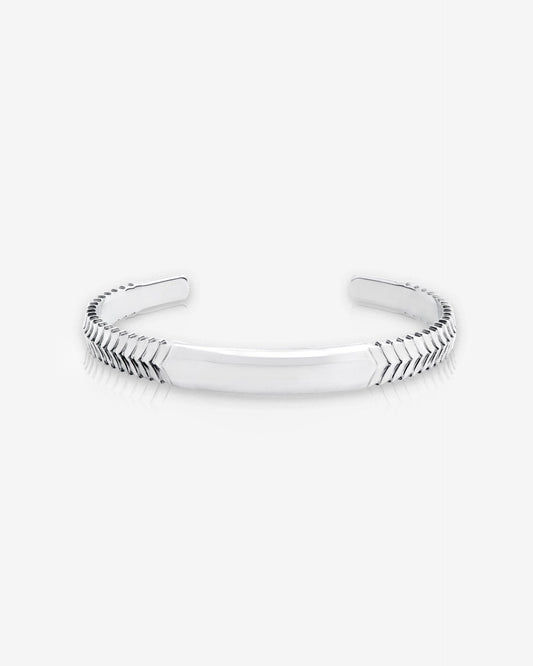 Herringbone Torque Cuff Bangle