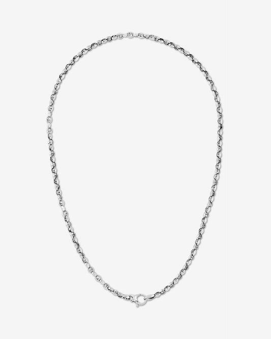 19" Classic Medium Link Silver Chain