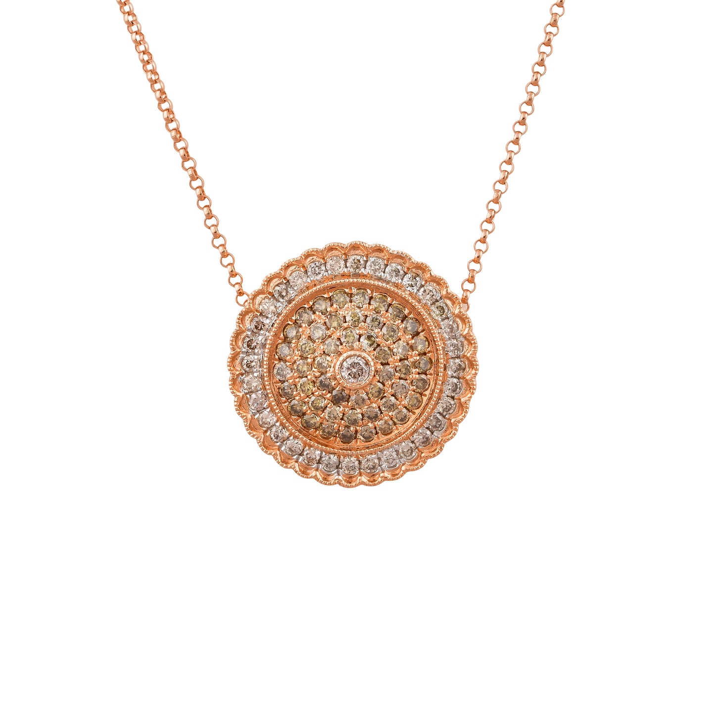 Diamond Classic Pendant With Chain