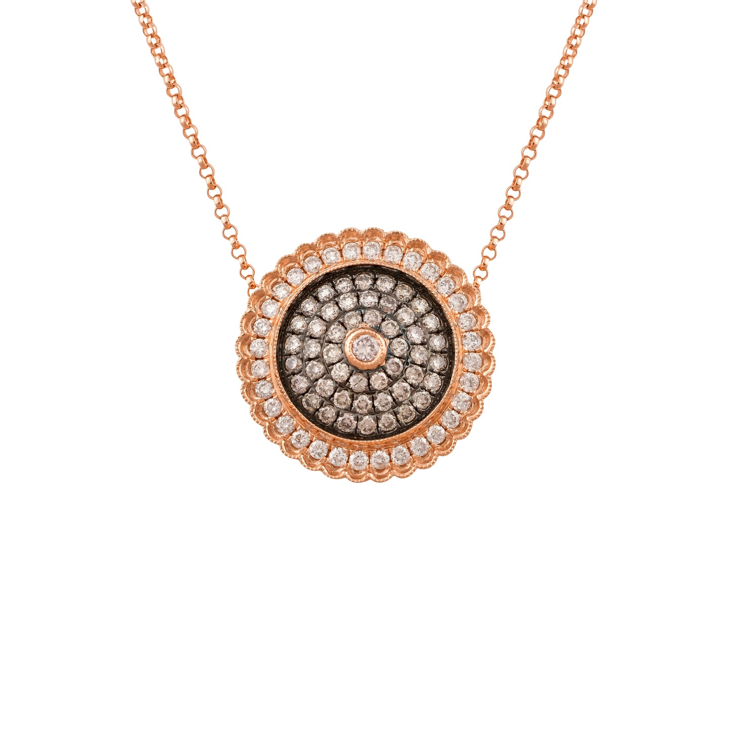 Diamond Classic Pendant With Chain