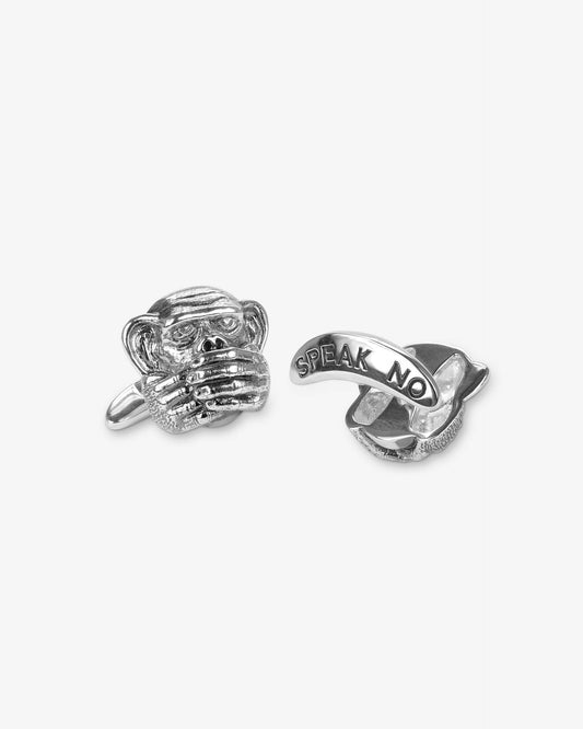 Speak No Evil Single Cufflink