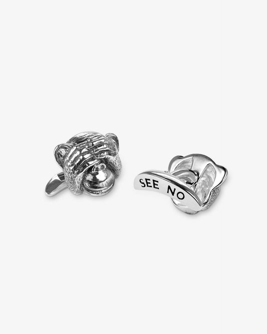 See No Evil Single Cufflink