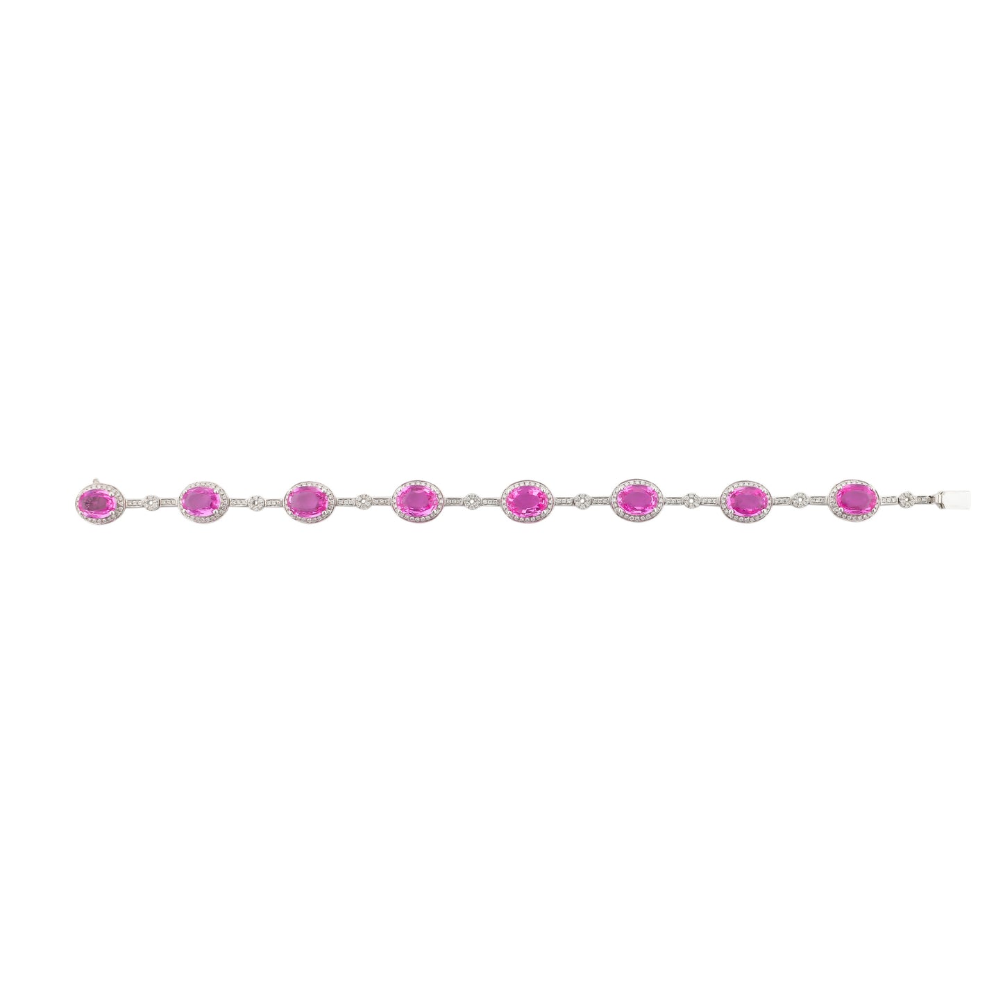 Pink Sapphire Tennis Bracelet