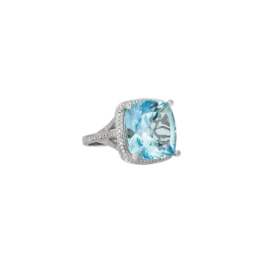 Aquamarine Cocktail Ring