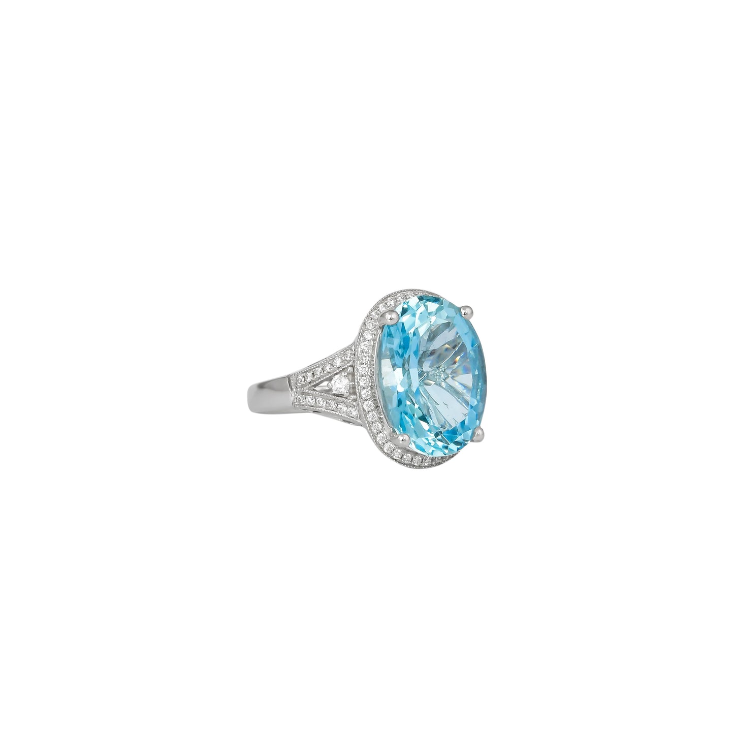 Aquamarine Classic Ring