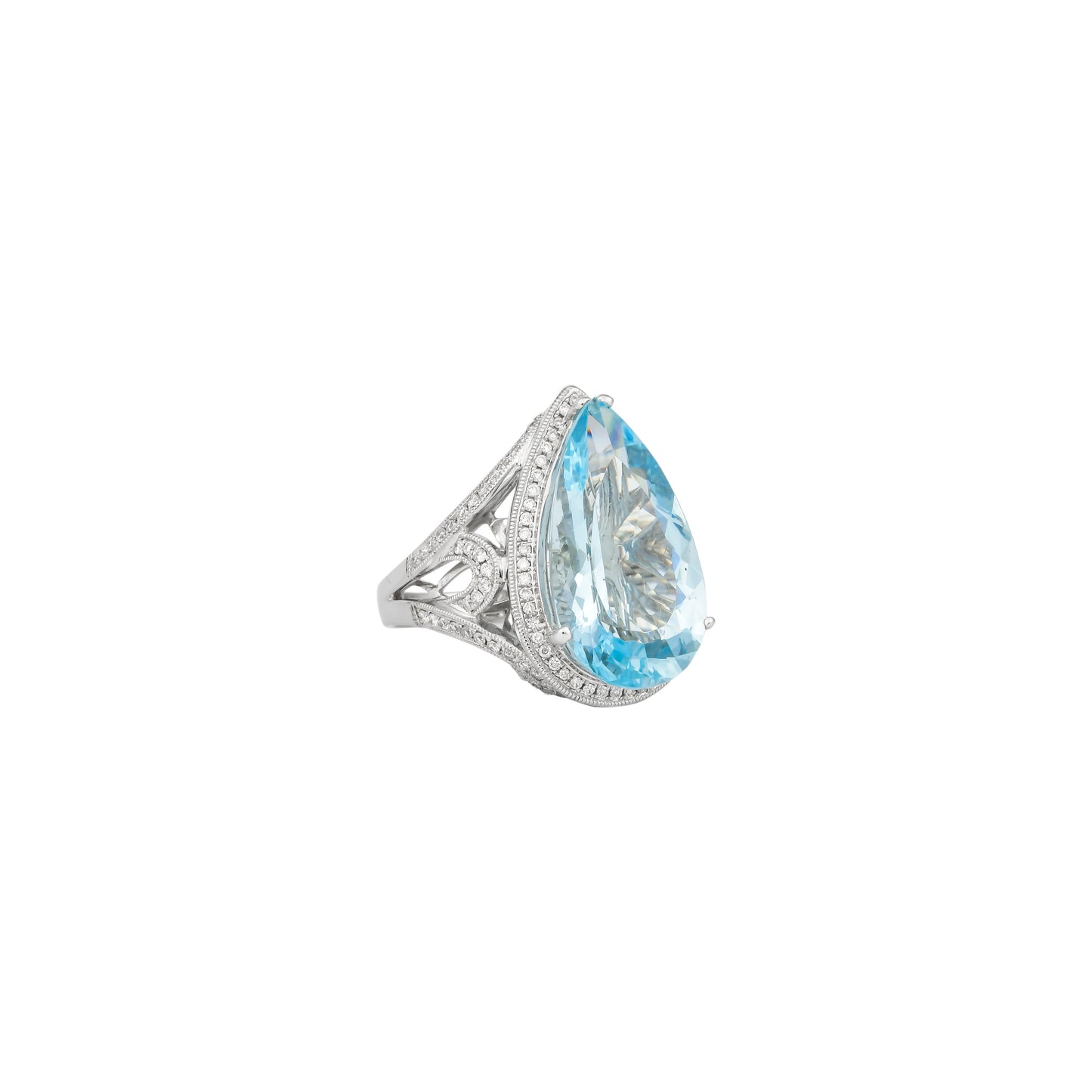 Aquamarine Classic Ring