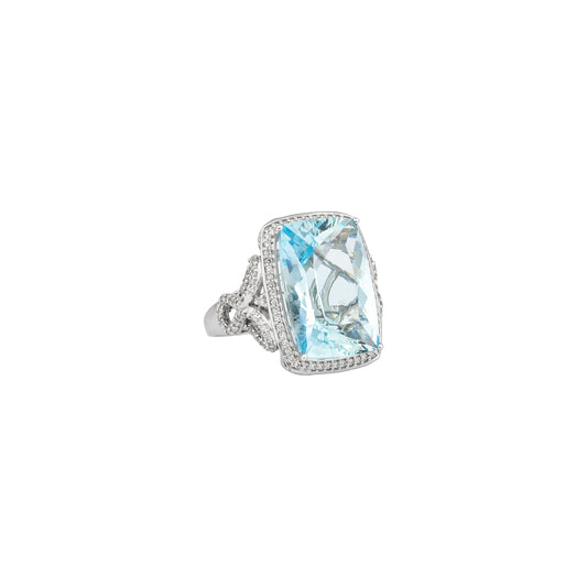 Aquamarine Classic Ring