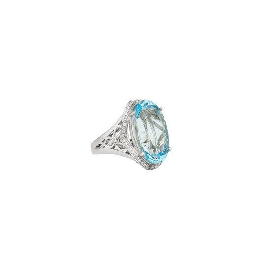 Aquamarine Classic Ring