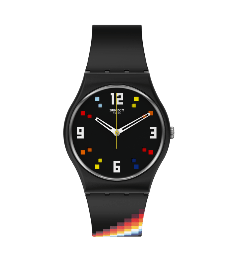 Black Carousel Squares Watch