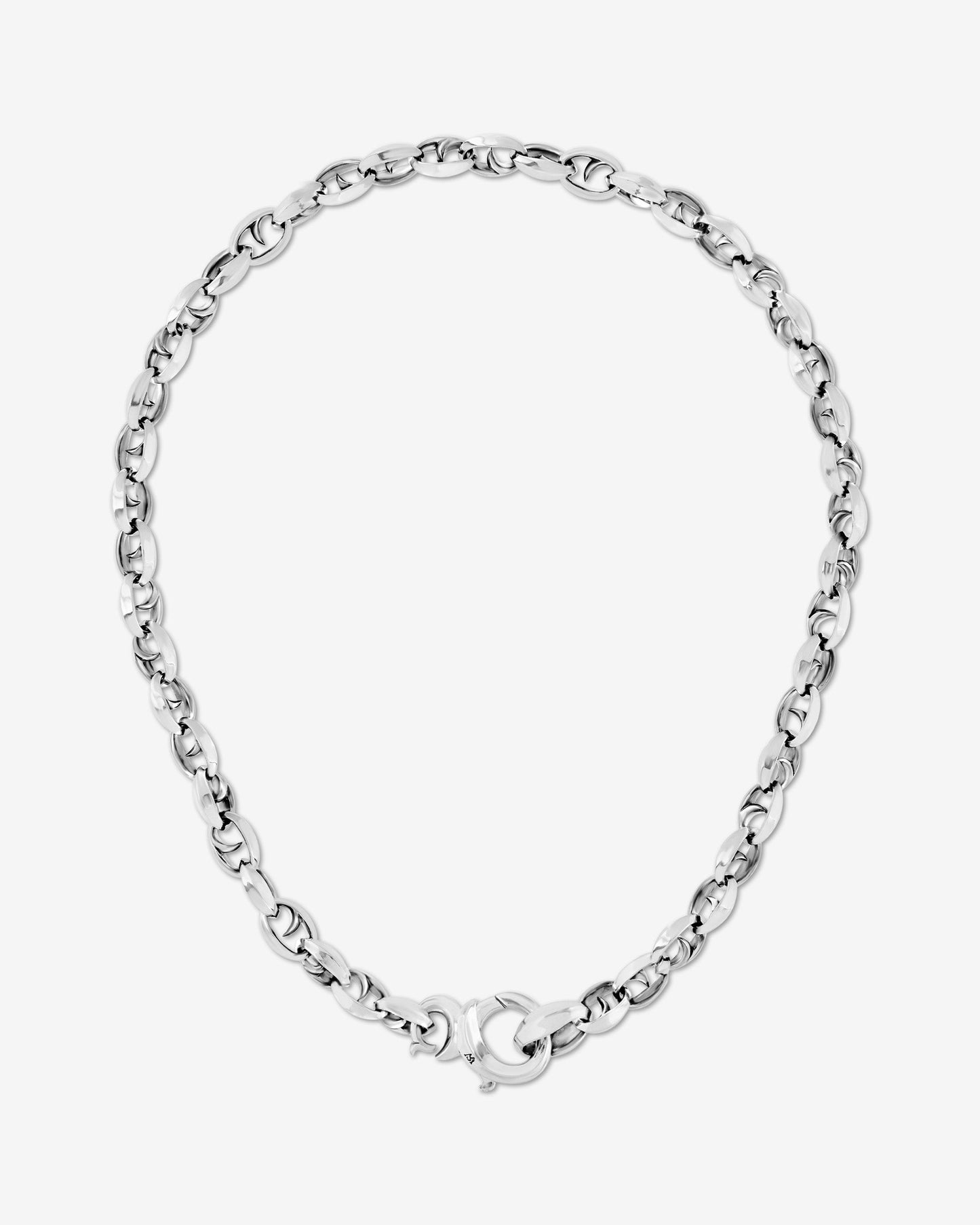 19" Classic Large Link Silver Chain