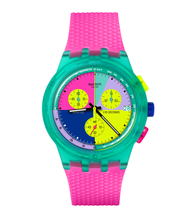 Neon Flash Arrow Watch