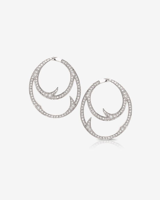 Stem Double Circle Earrings