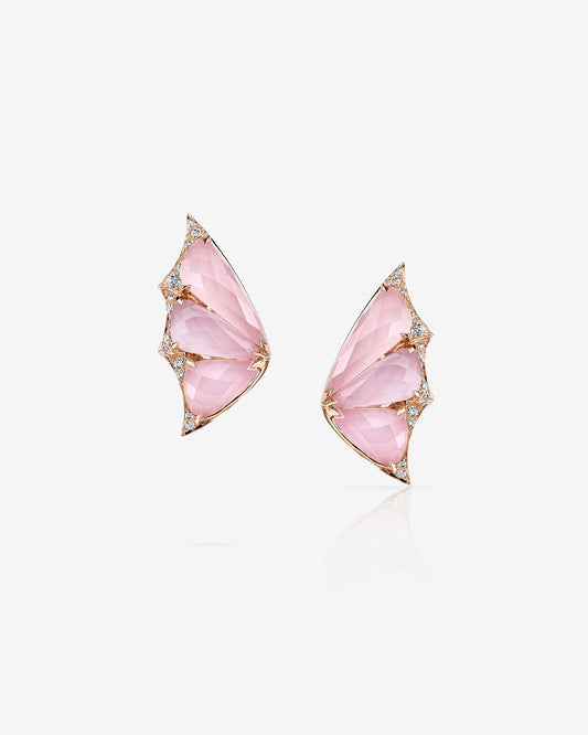 Fly By Night Crystal Haze Cuff Earrings