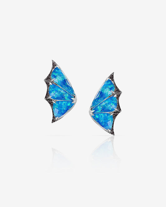 Fly By Night Crystal Haze Cuff Earrings