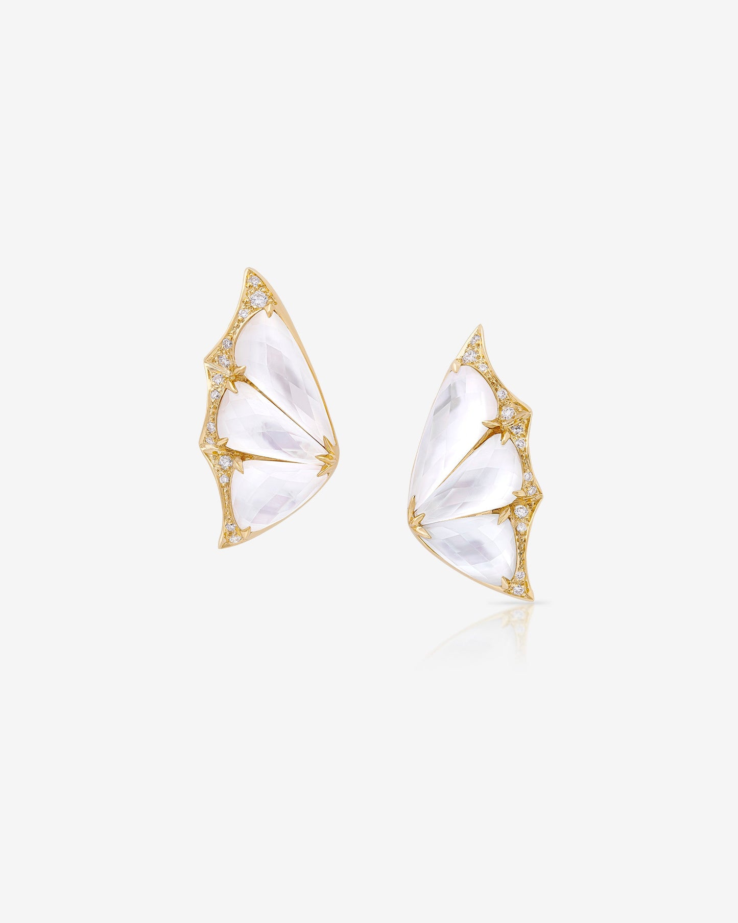 Fly By Night Crystal Haze Cuff Earrings