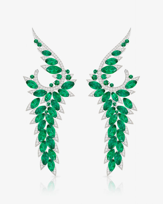 Magnipheasant Plumage Long Earrings