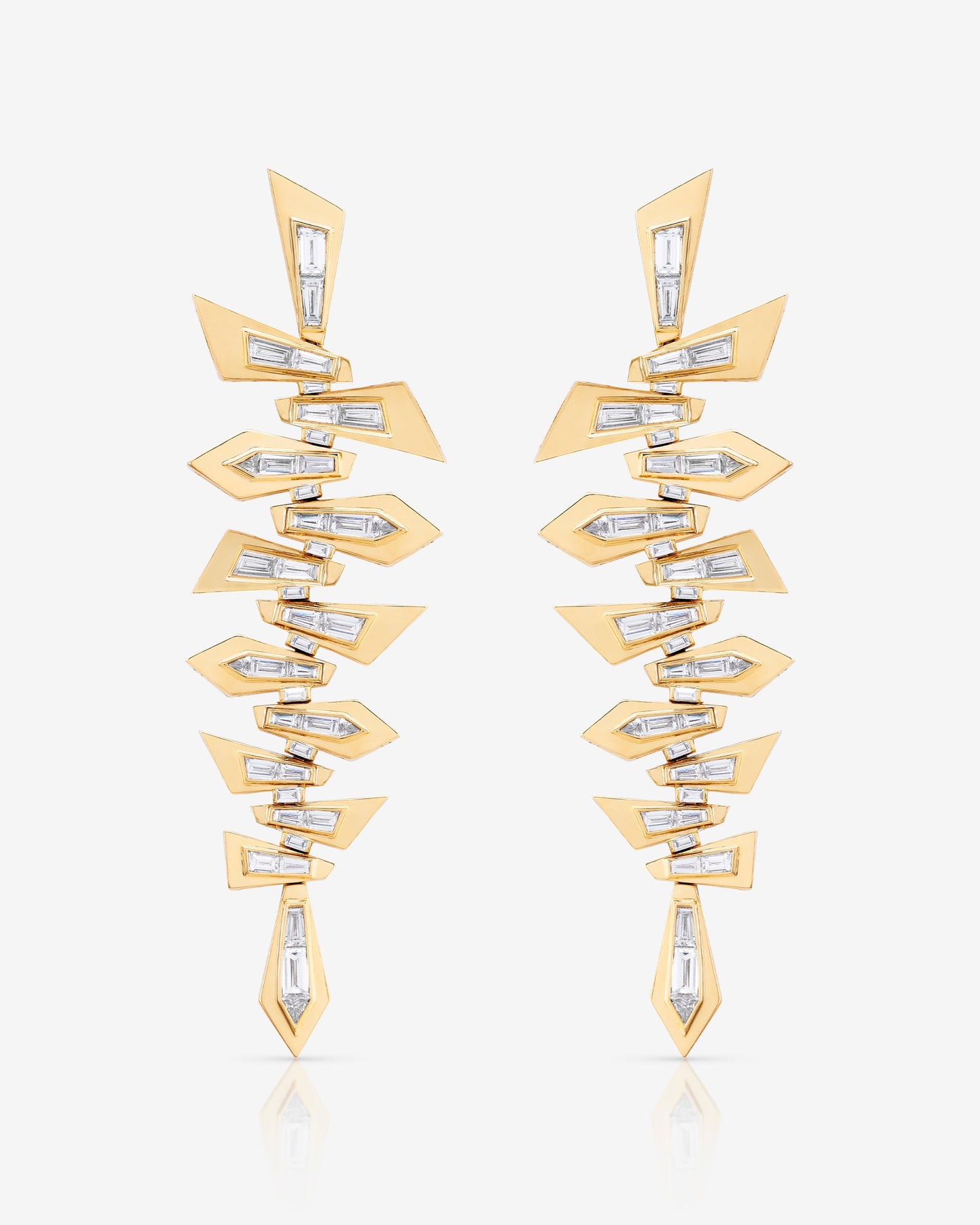 Dynamite Shattered Long Drop Earrings