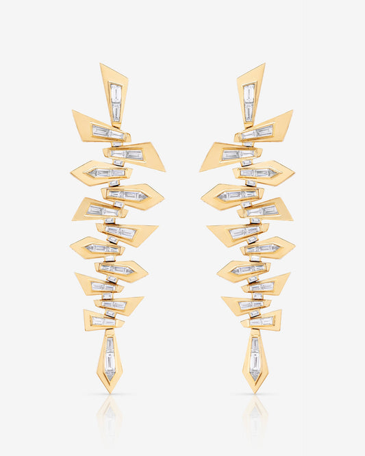 Dynamite Shattered Long Drop Earrings