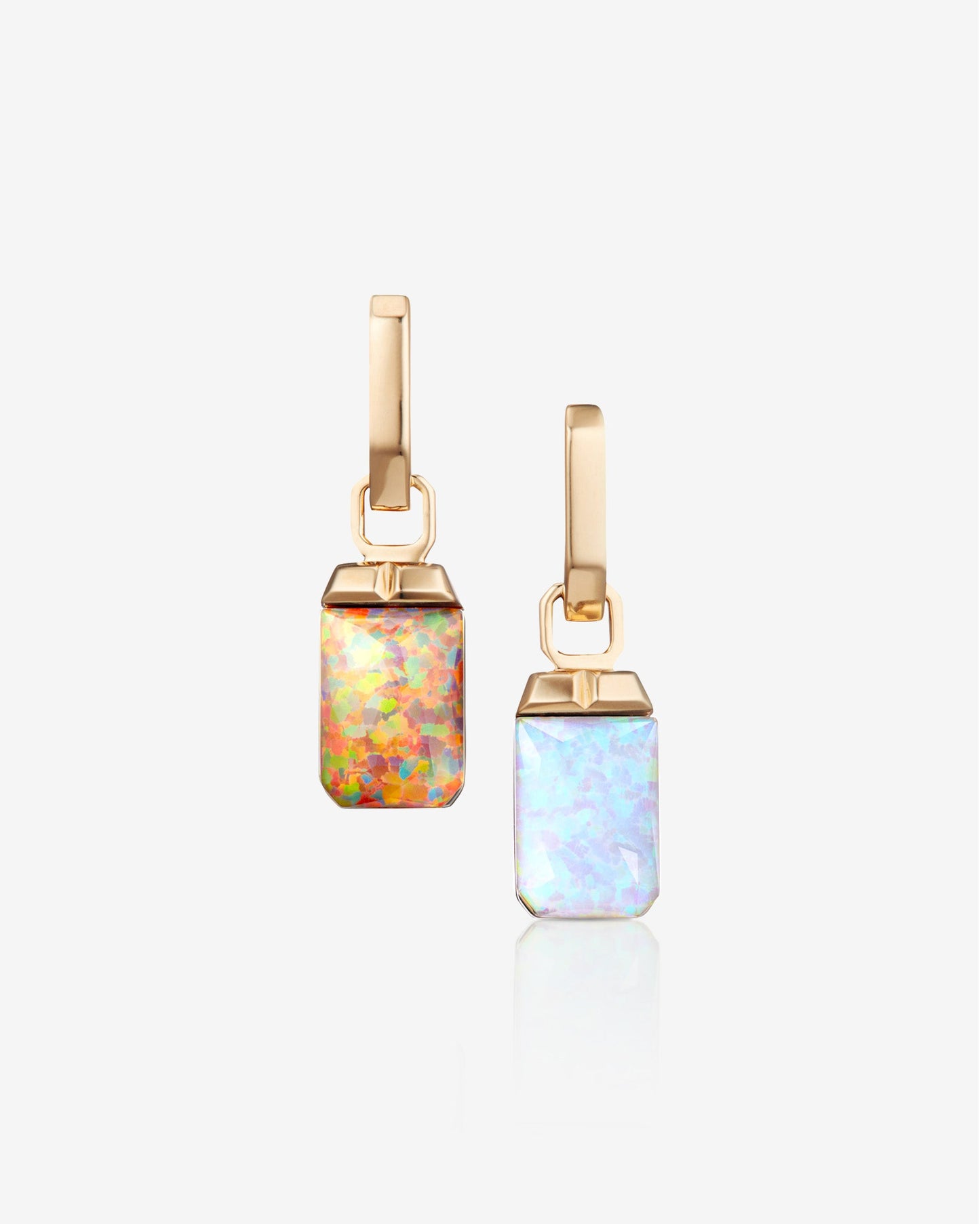 Crystal Haze Tablet Twister Earrings