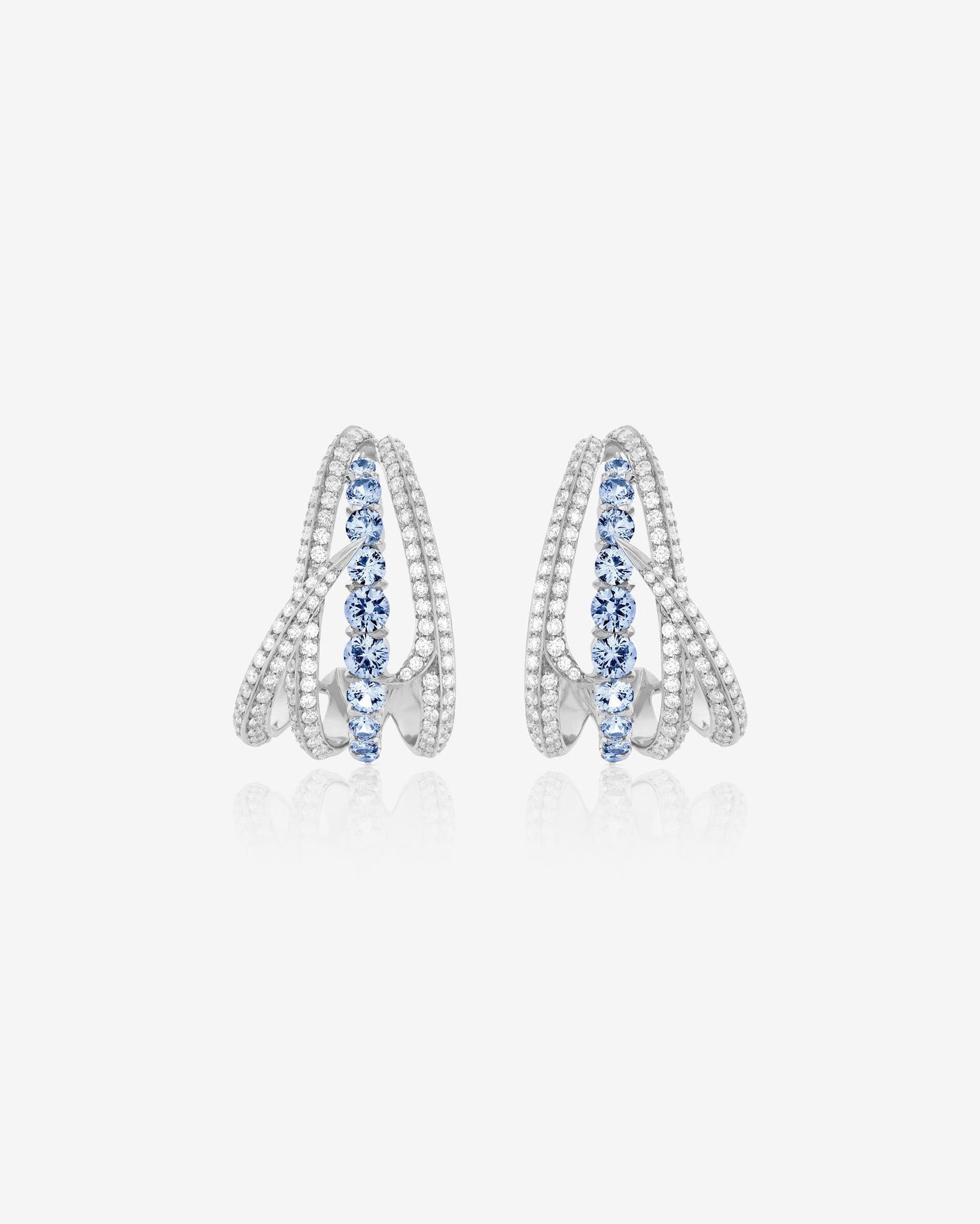 Bound Together Gem Cuff Earrings