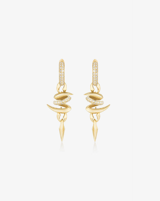 Entwined drop Earrings