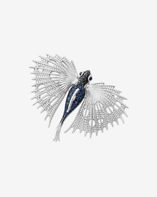 No Regrets Flying Fish Brooch