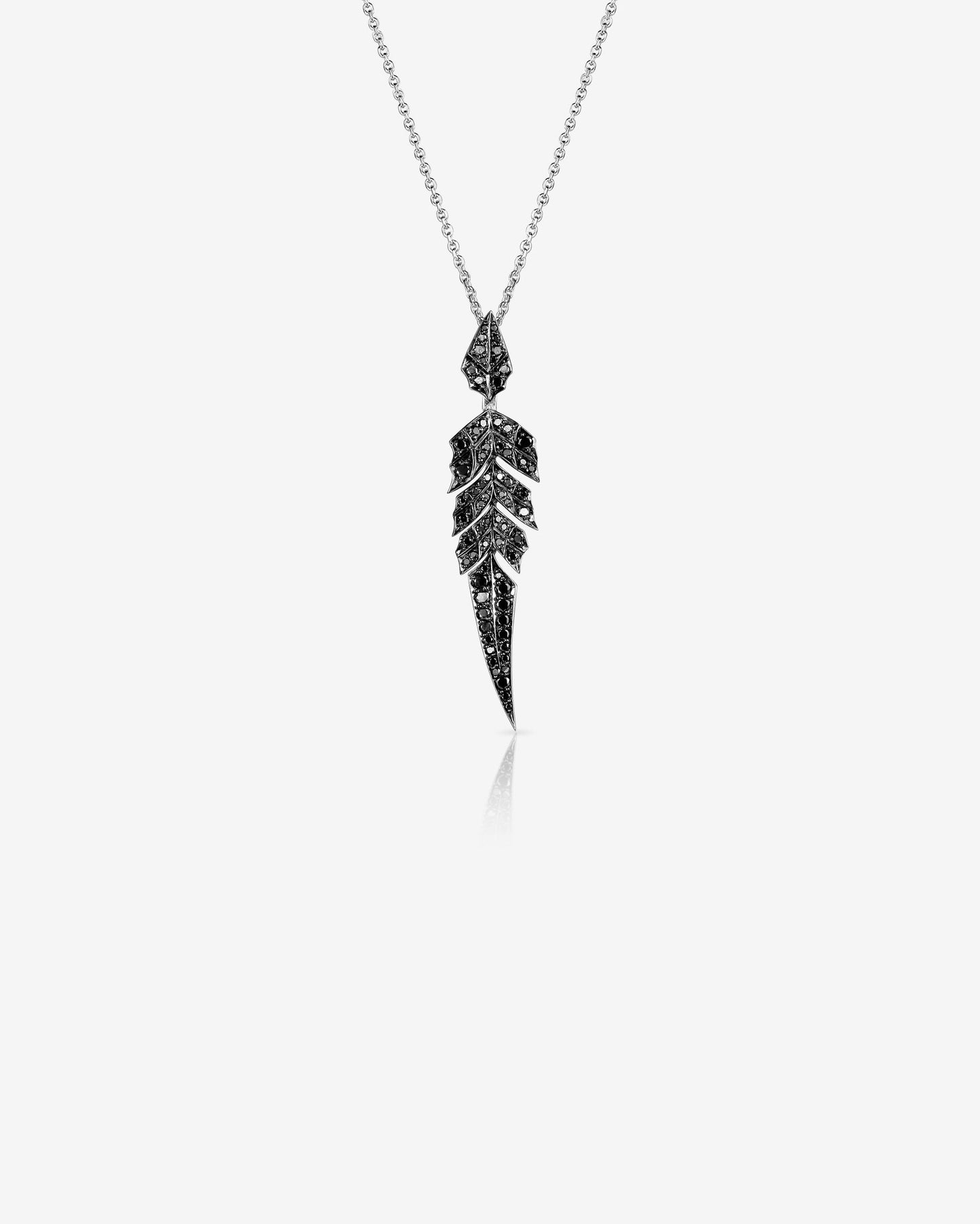 Magnipheasant Tail Feather Drop Pendant