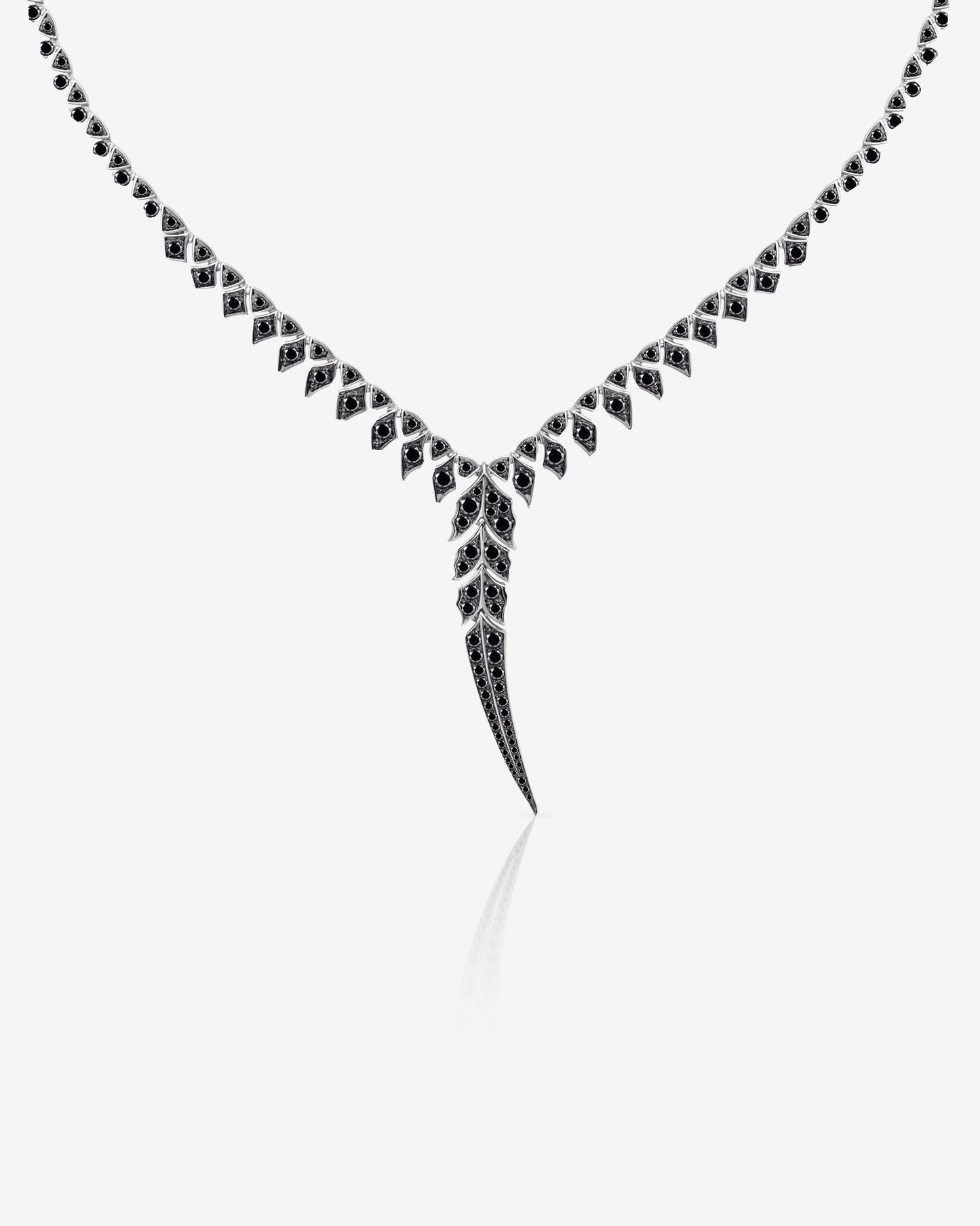 Magnipheasant Tail Feather Drop Necklace