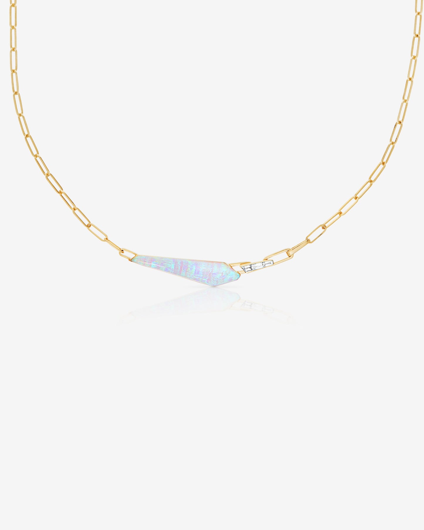 Crystal Haze Shard Slimline Linked Choker