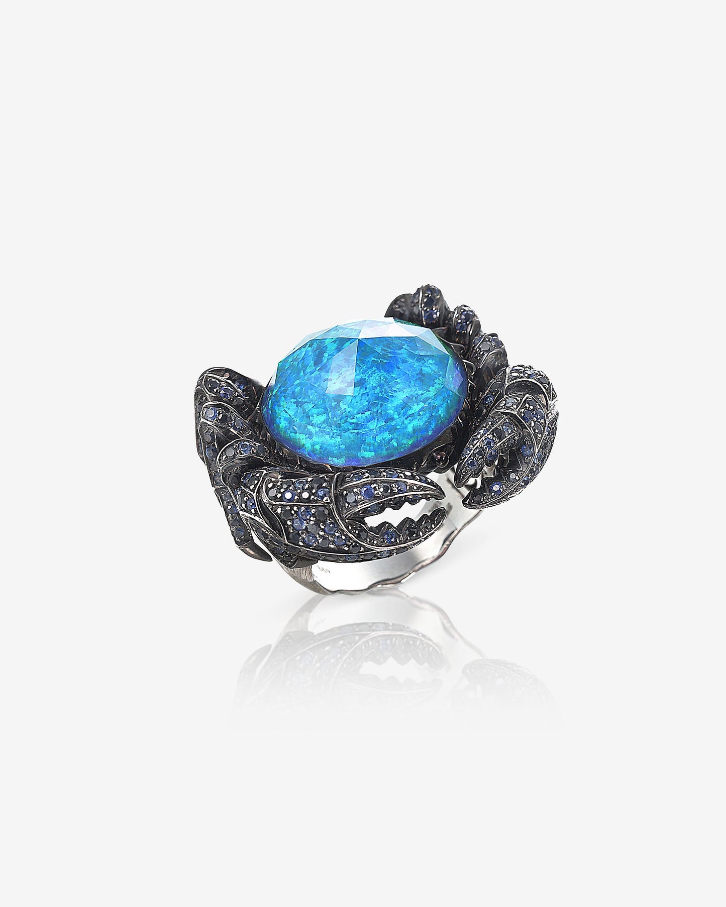 No Regrets Jewels Verne Crab Crystal Haze Ring