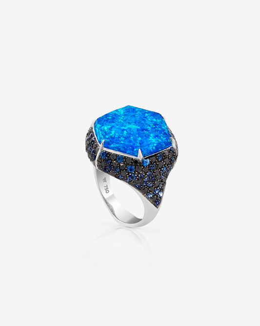 No Regrets Deco Haze Small Pavè Ring