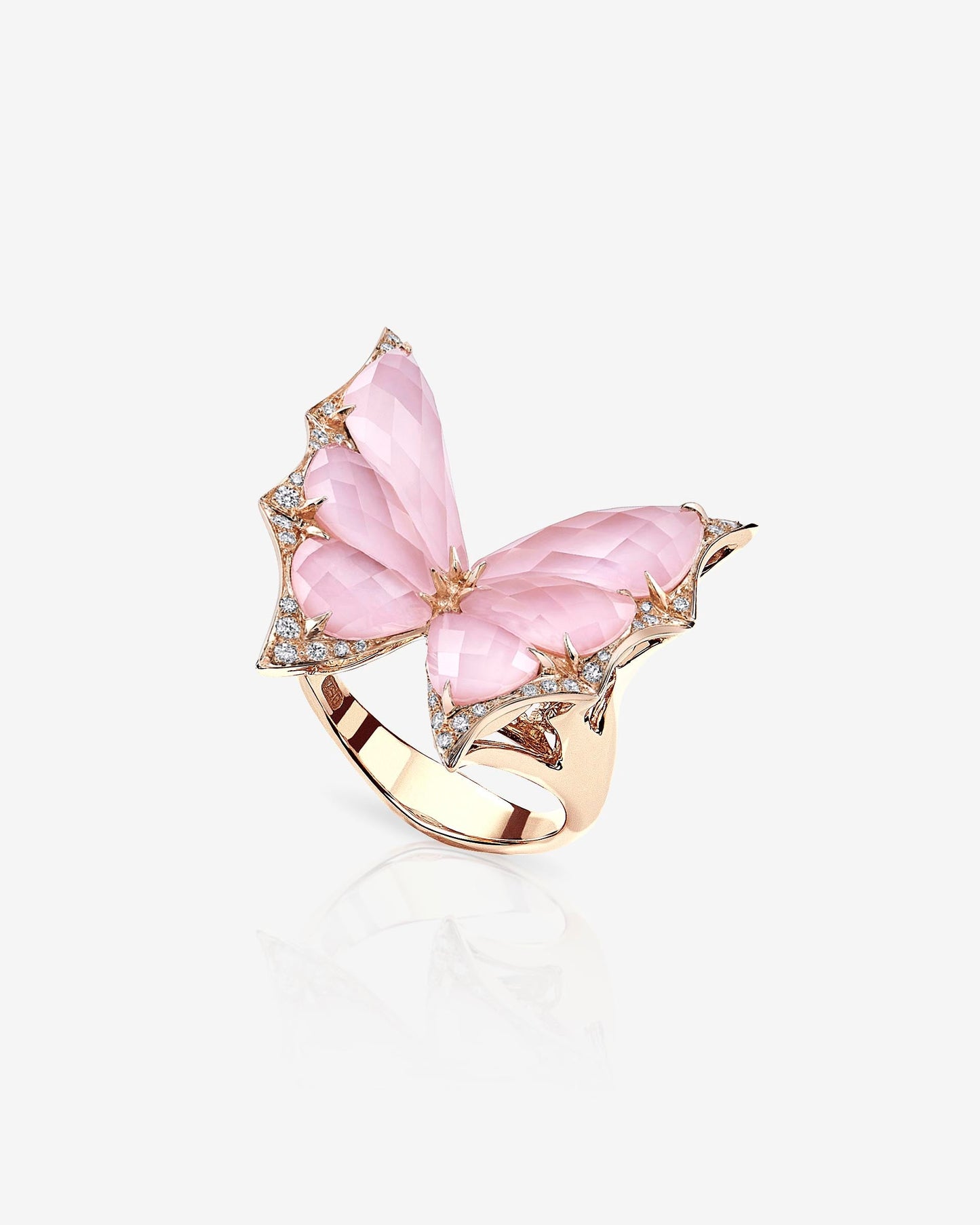 Fly By Night Crystal Haze Small Cocktail Ring