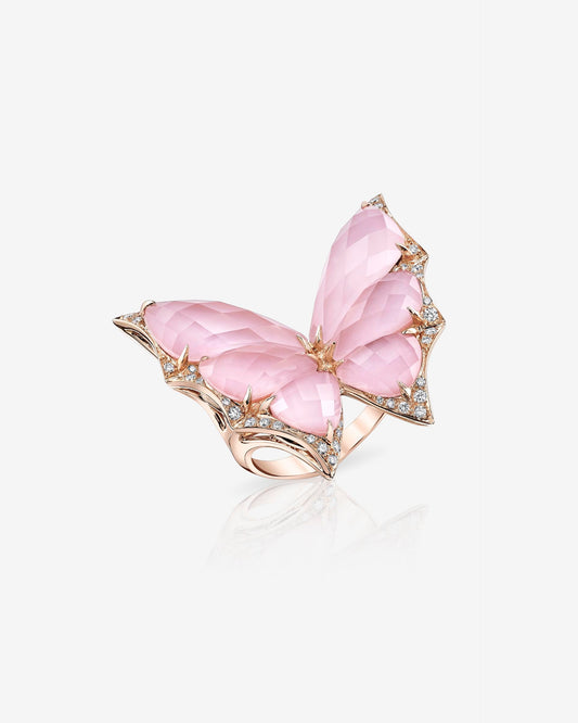 Fly By Night Crystal Haze Large Cocktail Ring