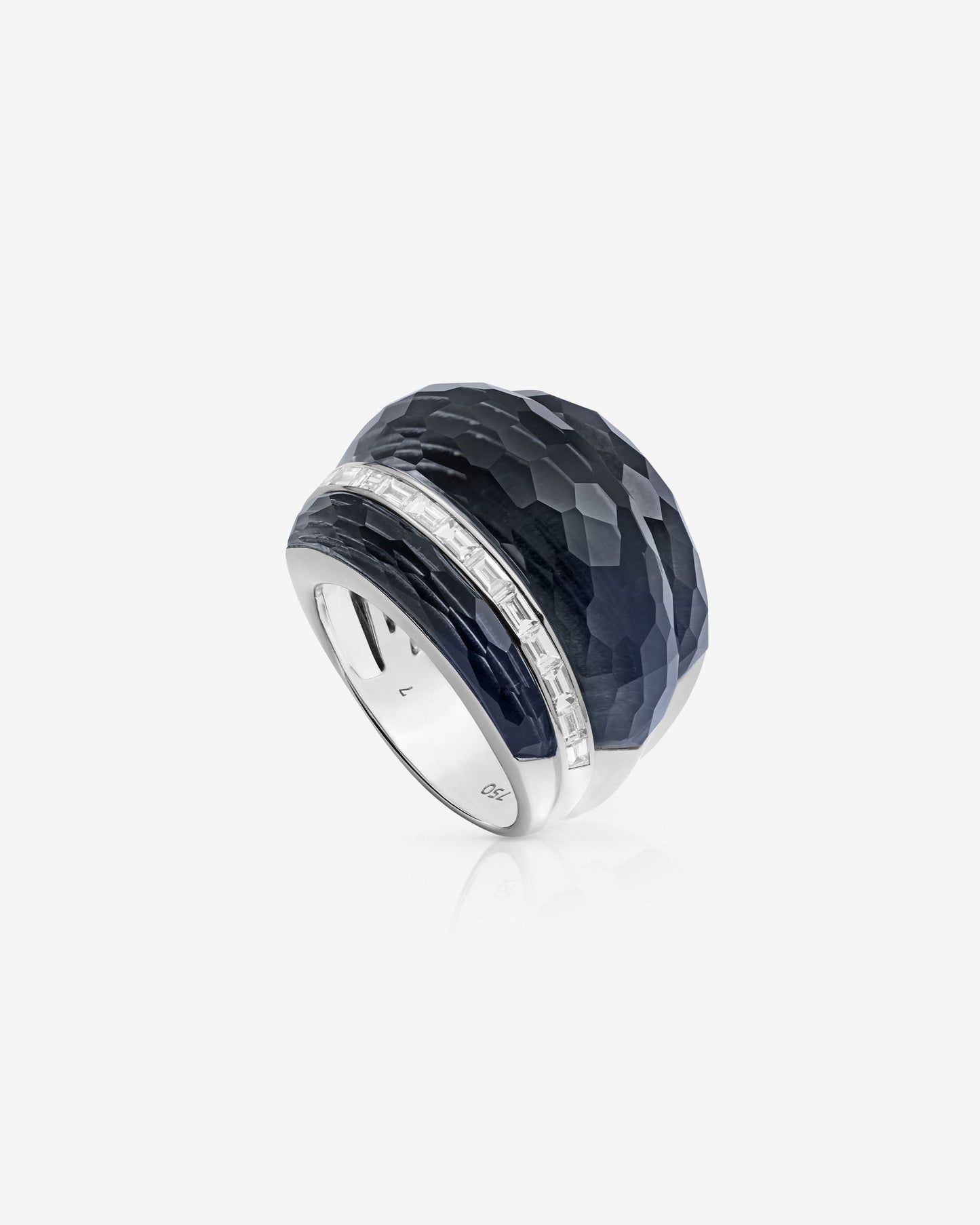 Crystal Haze Amplified Cocktail Ring