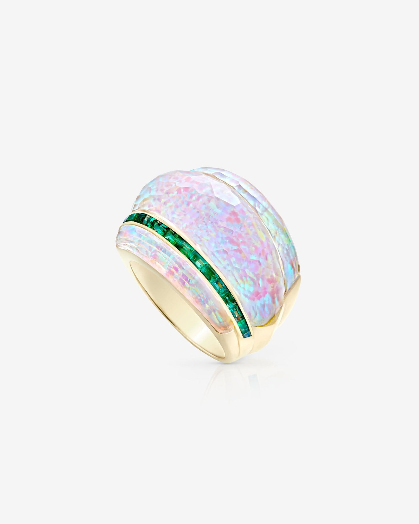 Crystal Haze Amplified Cocktail Ring