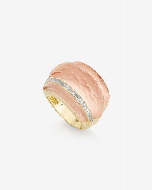 Crystal Haze Amplified Cocktail Ring