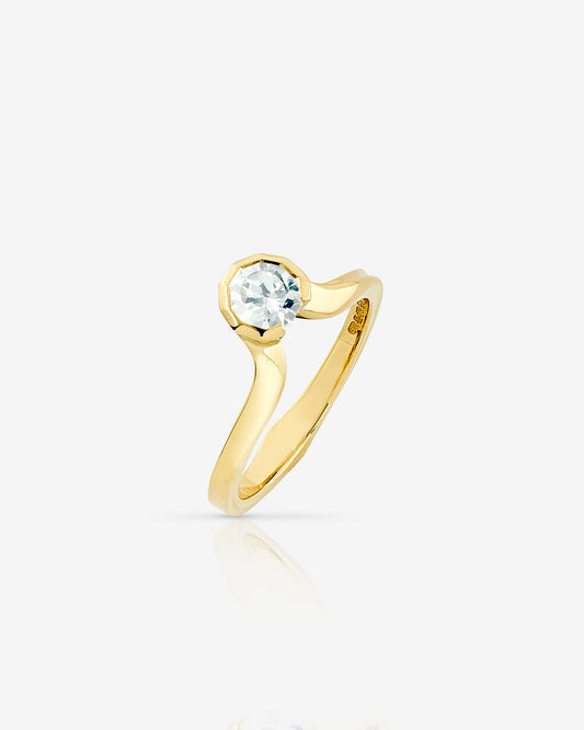 Skydiamond Momentum Solitaire Ring - Stellar