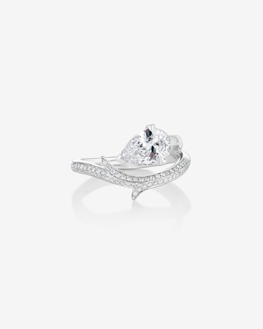 Thorn Floating Solitaire Ring