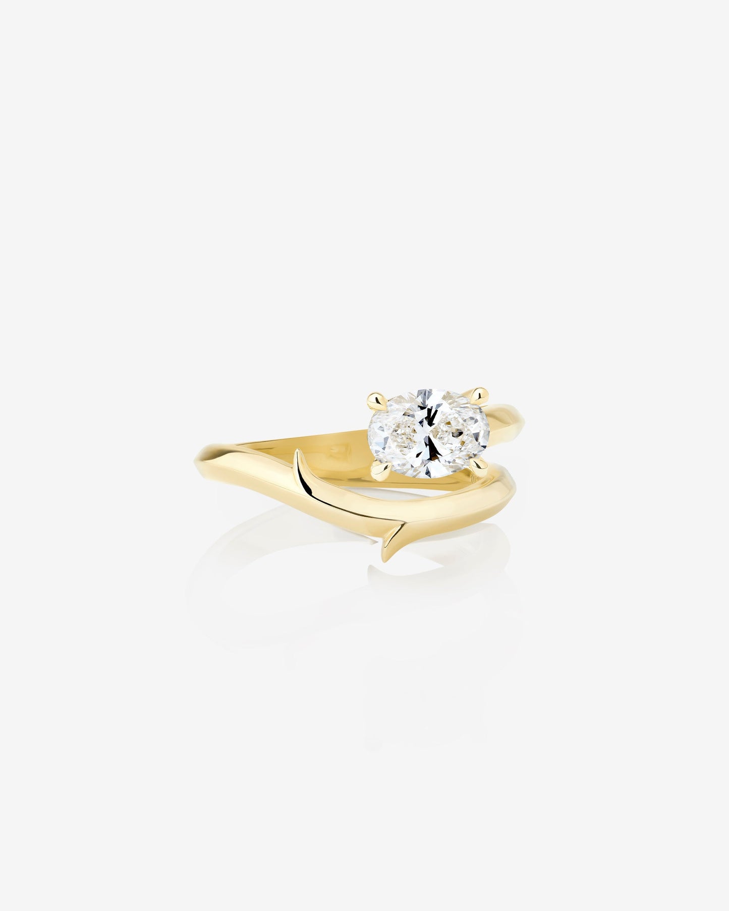 Thorn Floating Solitaire Ring