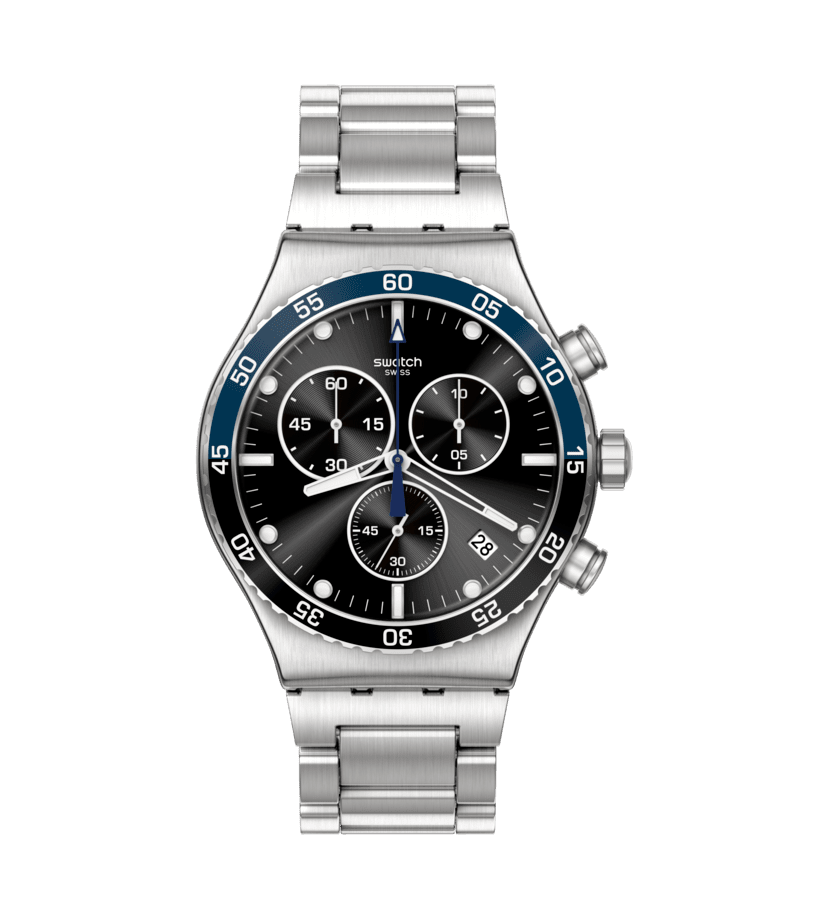 Dark Blue Irony Watch