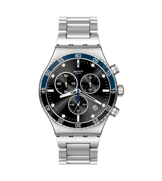 Dark Blue Irony Watch