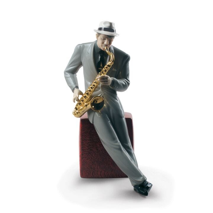 Jazz Saxophonist Figurine