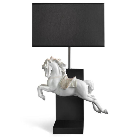 Horse On Pirouette Table Lamp