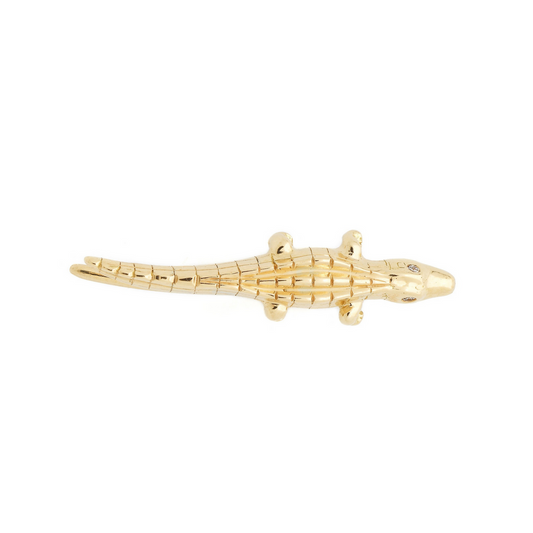 Alligator Yellow Gold Ear Climber