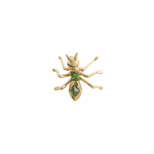 Tsavorite Ant Stud Earring