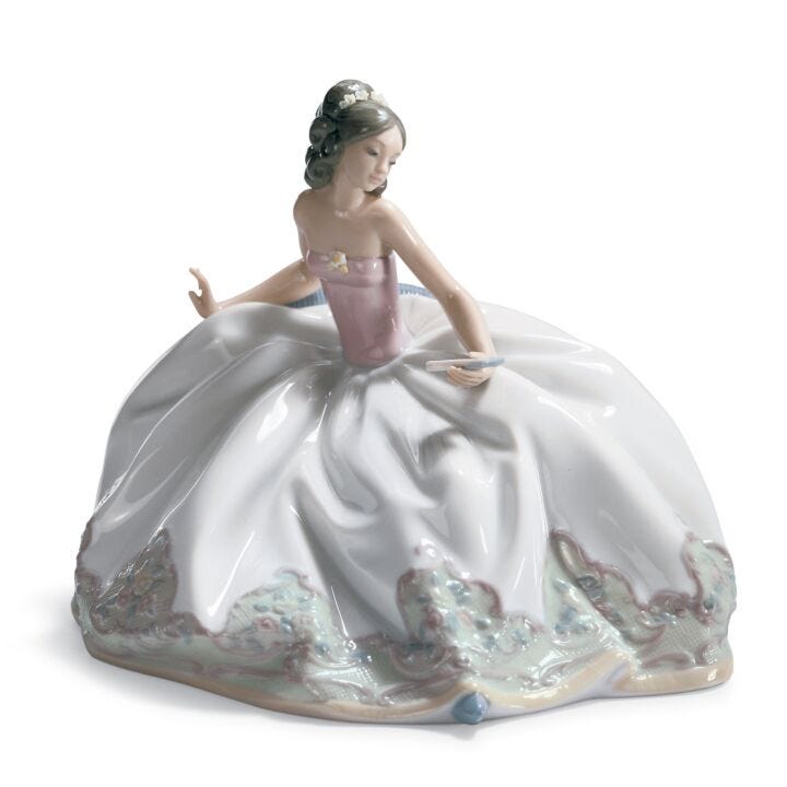 At The Ball Woman Figurine