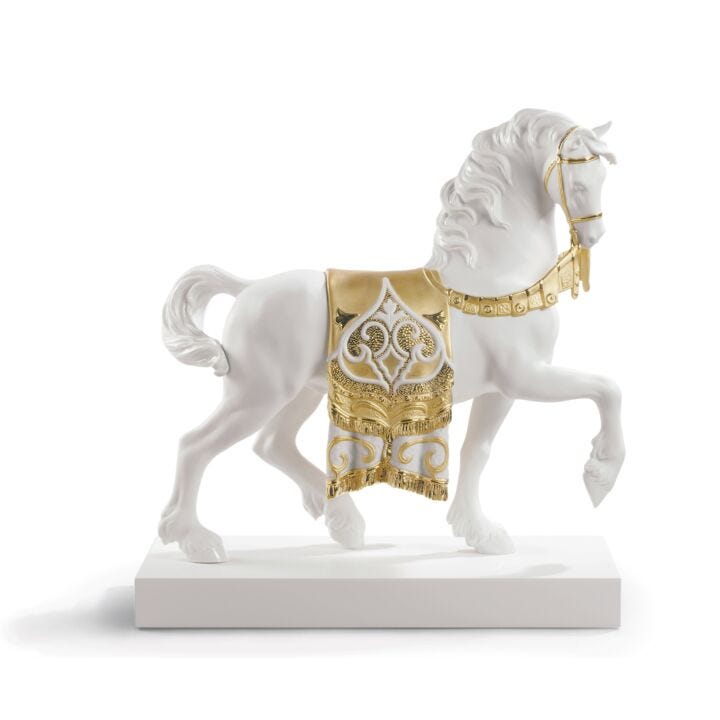 A Regal Steed Horse Sculpture