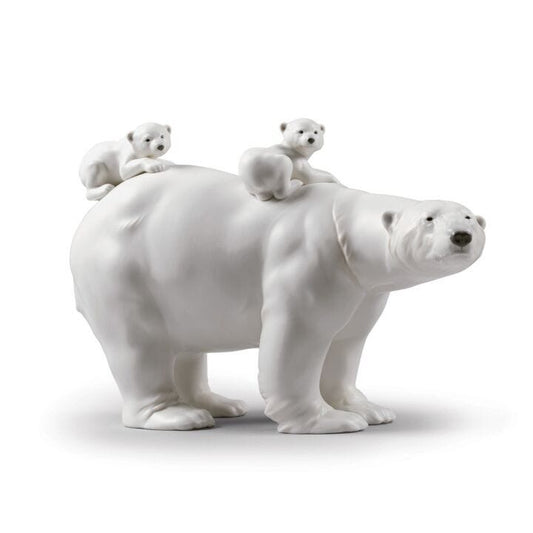 Mummy Bear And Babies Figurine