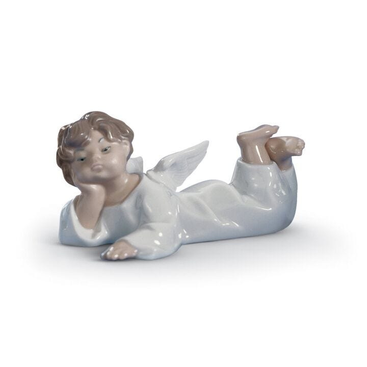 Angel Laying Down Figurine