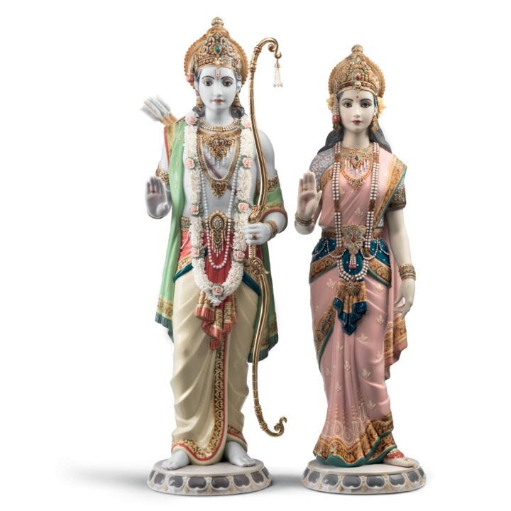 Rama And Sita Sculpture